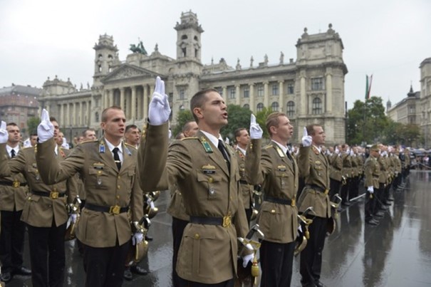 Celebrating St. Stephen's Day 20th August in Budapest